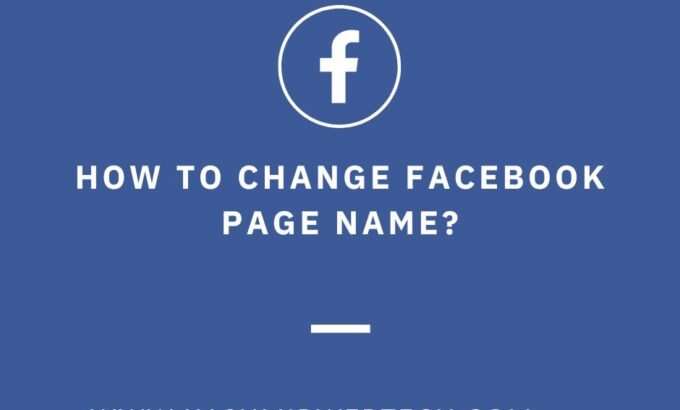 How To Change Facebook Page Name, Kashmir webtech